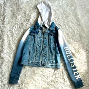 Hollister Hooded Jean jacket size XS.